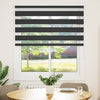 Vidaxx Zebra-Rollo 135x100 cm Stoffbreite 130,9 cm schwarz