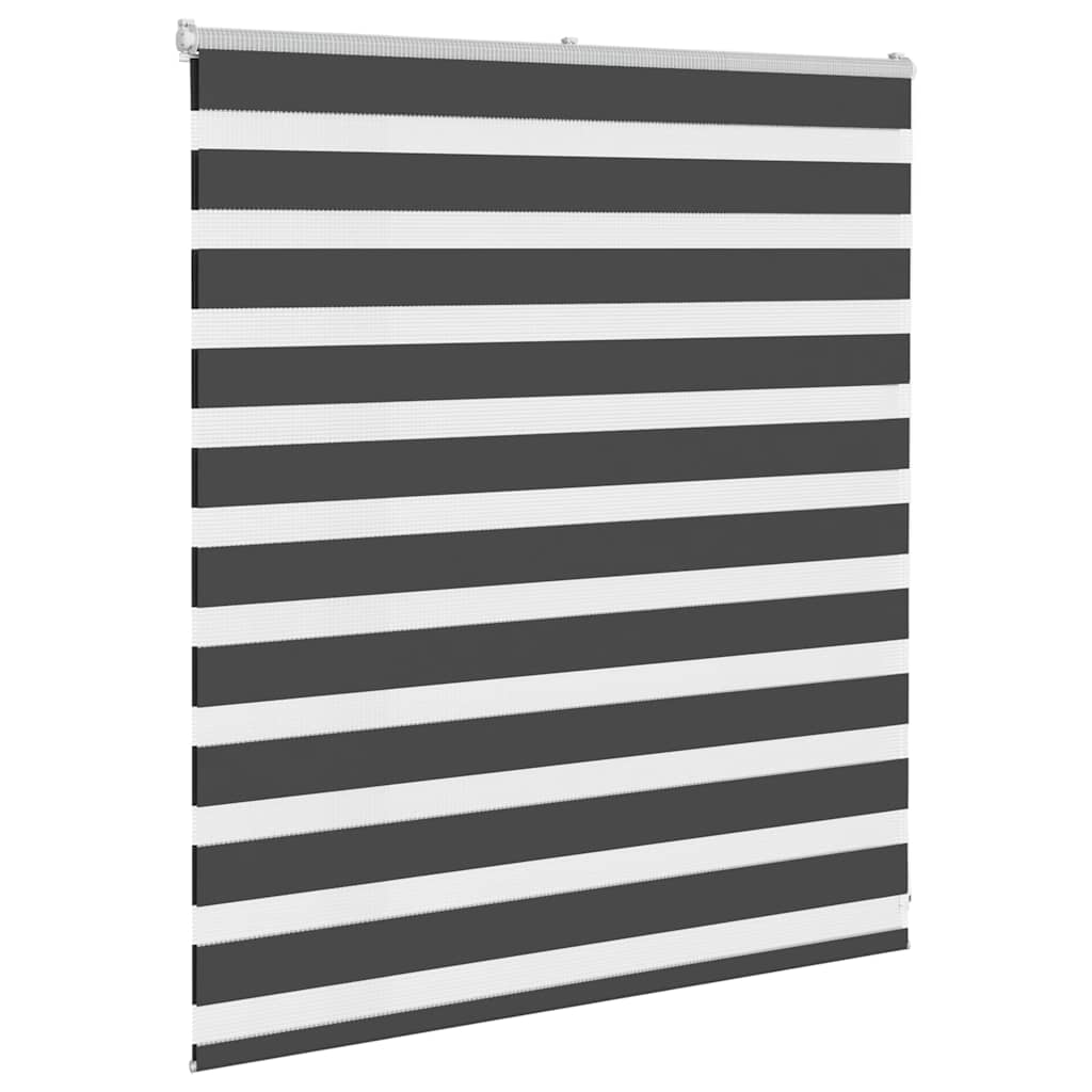 Vidaxx Zebra-Rollo 135x100 cm Stoffbreite 130,9 cm schwarz