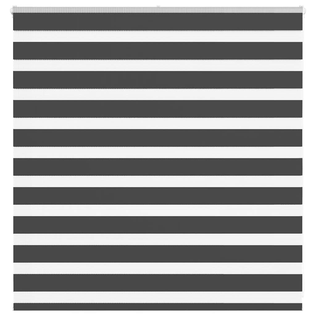 Vidaxl Zebra Roller Blind 140x100 cm Stoffbreite 135,9 cm Schwarz