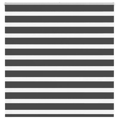 Vidaxl Zebra Roller Blind 140x100 cm Stoffbreite 135,9 cm Schwarz