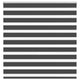 Vidaxl Zebra Roller Blind 140x100 cm Stoffbreite 135,9 cm Schwarz