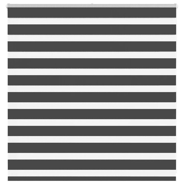 Vidaxl Zebra Roller Blind 145x100 cm Stoffbreite 140,9 cm Schwarz