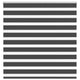 Vidaxl Zebra Roller Blind 145x100 cm Stoffbreite 140,9 cm Schwarz