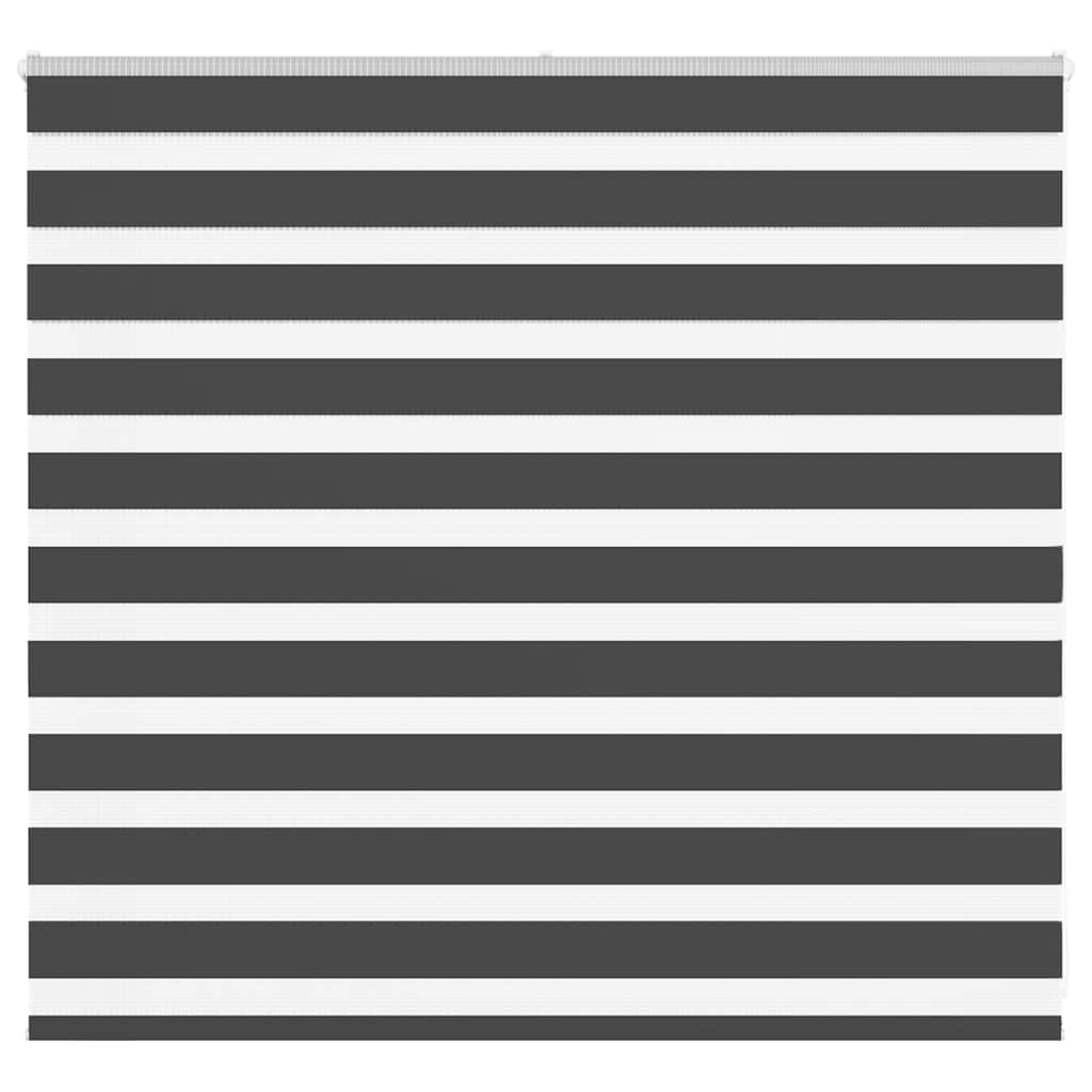 Vidaxl Zebra Roller Blind 155x100 cm Stoffbreite 150,9 cm Schwarz