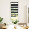 Vidaxl Zebra Roller Blind 50x150 cm Staubbreite 45,9 cm Schwarz