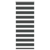 Vidaxl Zebra Roller Blind 60x150 cm Staubbreite schwarz 55,9 cm