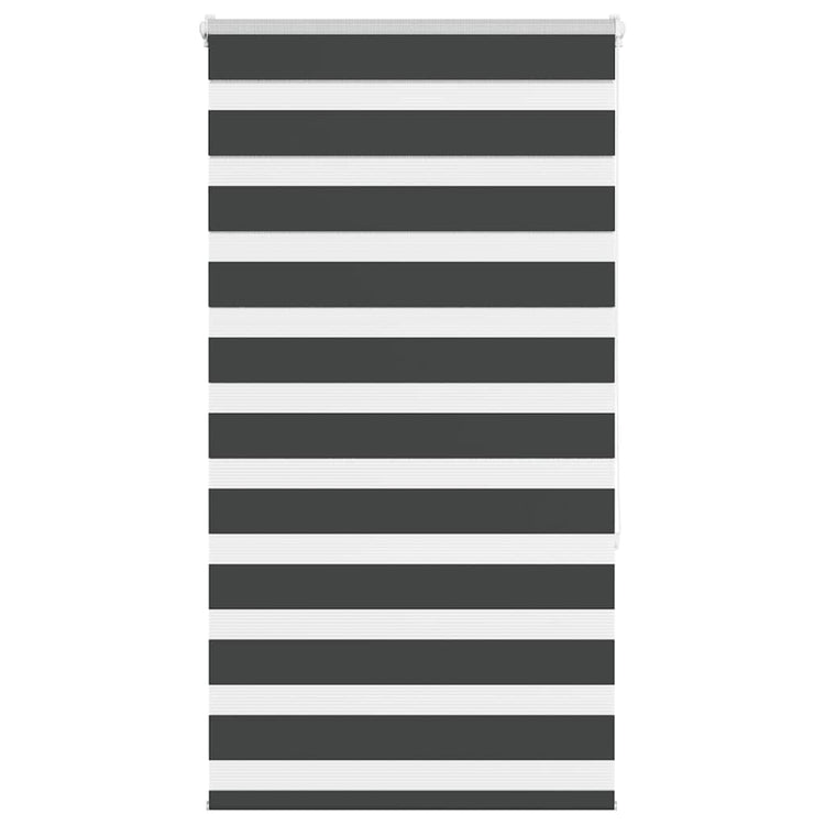 Vidaxl Zebra Roller Blind 85x150 cm Staubbreite 80,9 cm Schwarz
