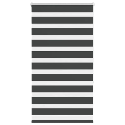Vidaxl Zebra Roller Blind 90x150 cm Stoffbreite 85,9 cm Schwarz