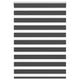 Vidaxl Zebra Roller Blind 100x150 cm Staubbreite 95,9 cm Schwarz