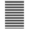 Vidaxl Zebra Roller Blind 105x150 cm Stoffbreite 100,9 cm Schwarz