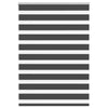 Vidaxl Zebra Roller Blind 115x150 cm Stoffbreite 110,9 cm Schwarz