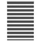 Vidaxl Zebra Roller Blind 115x150 cm Stoffbreite 110,9 cm Schwarz