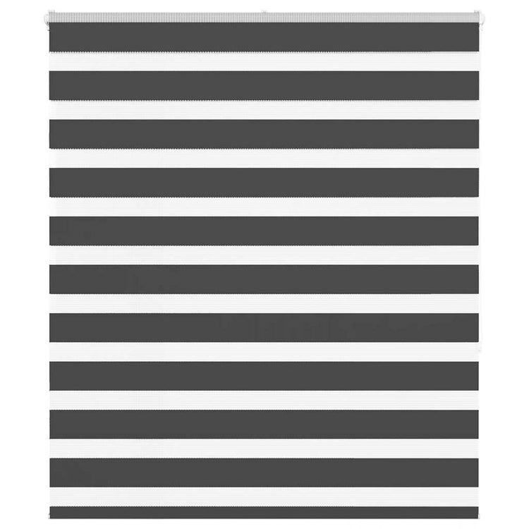 Vidaxl Zebra Roller Blind 105x150 cm Stoffbreite 100,9 cm Schwarz