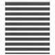 Vidaxl Zebra Roller Blind 105x150 cm Stoffbreite 100,9 cm Schwarz