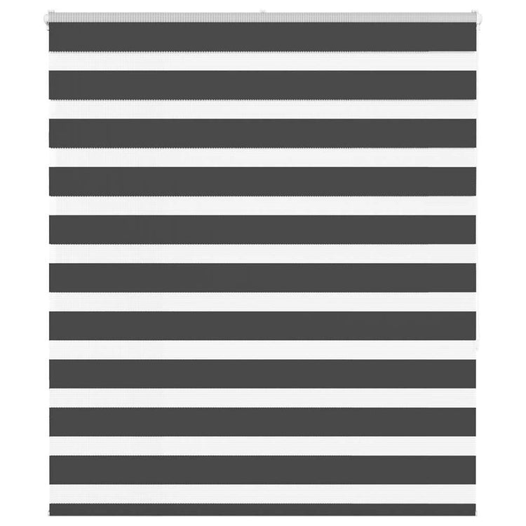Vidaxl Zebra Roller Blind 130x150 cm Staubbreite 125,9 cm Schwarz