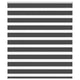 Vidaxl Zebra Roller Blind 135x150 cm Staubbreite 130,9 cm Schwarz