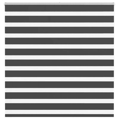 Vidaxl Zebra Roller Blind 145x150 cm Staubbreite 140,9 cm Schwarz