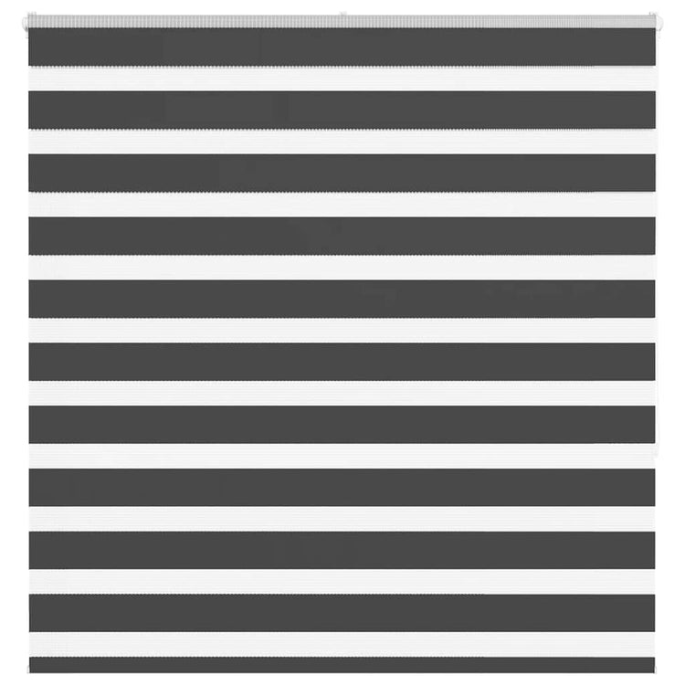 Vidaxl Zebra Roller Blind 145x150 cm Staubbreite 140,9 cm Schwarz