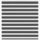 Vidaxl Zebra Roller Blind 145x150 cm Staubbreite 140,9 cm Schwarz