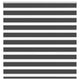 Vidaxl Zebra Roller Blind 150x150 cm Staubbreite 145,9 cm Schwarz
