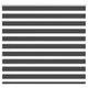 Vidaxl Zebra Roller Blind 155x150 cm Staubbreite 150,9 cm Schwarz