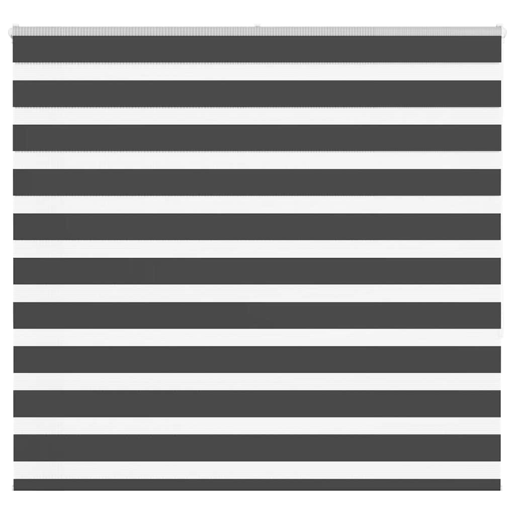 Vidaxl Zebra Roller Blind 160x150 cm Staubbreite 155,9 cm Schwarz