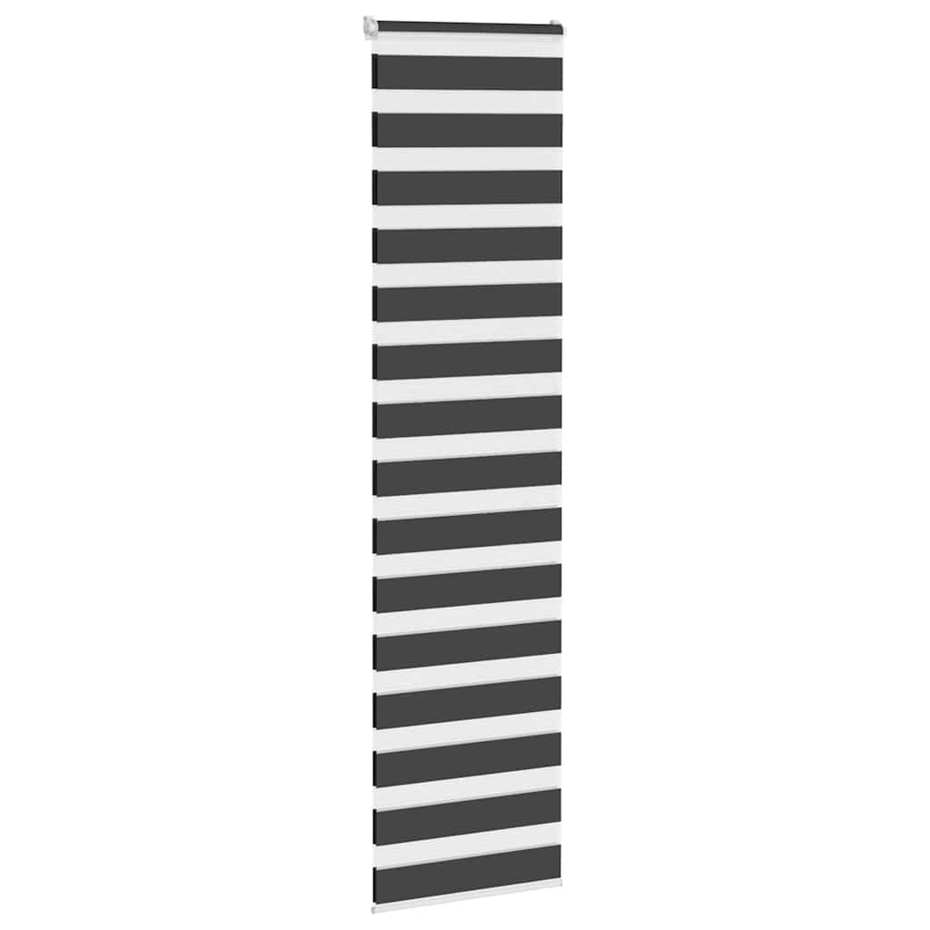 VidaXL Zebra-Rollo 60x200 cm Stoffbreite Schwarz 55,9 cm