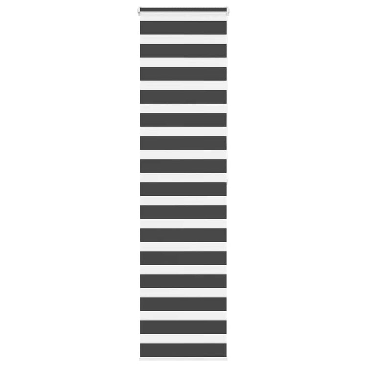 Vidaxl Zebra Roller Blind 65x200 cm Stoffbreite 60,9 cm Schwarz