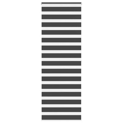 Vidaxl Zebra Roller Blind 80x200 cm Staubbreite 75,9 cm Schwarz