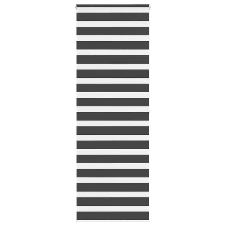 Vidaxl Zebra Roller Blind 80x200 cm Staubbreite 75,9 cm Schwarz