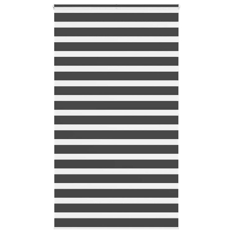 Vidaxl Zebra Roller Blind 120x200 cm Stoffbreite 115,9 cm Schwarz