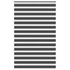 Vidaxl Zebra Roller Blind 145x200 cm Stoffbreite 140,9 cm Schwarz