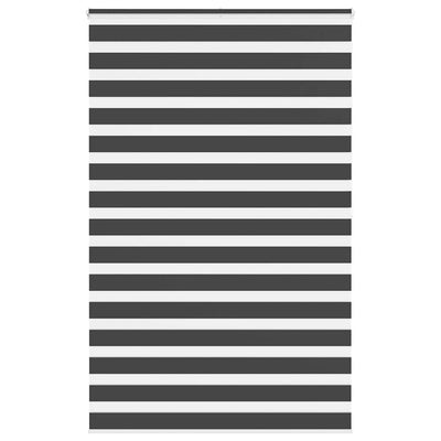 VidaXL Zebra-Rollo 150x200 cm Stoffbreite 145,9 cm Schwarz