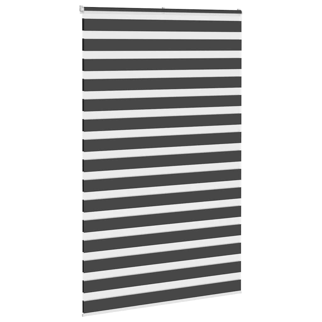 VidaXL Zebra-Rollo 150x200 cm Stoffbreite 145,9 cm Schwarz