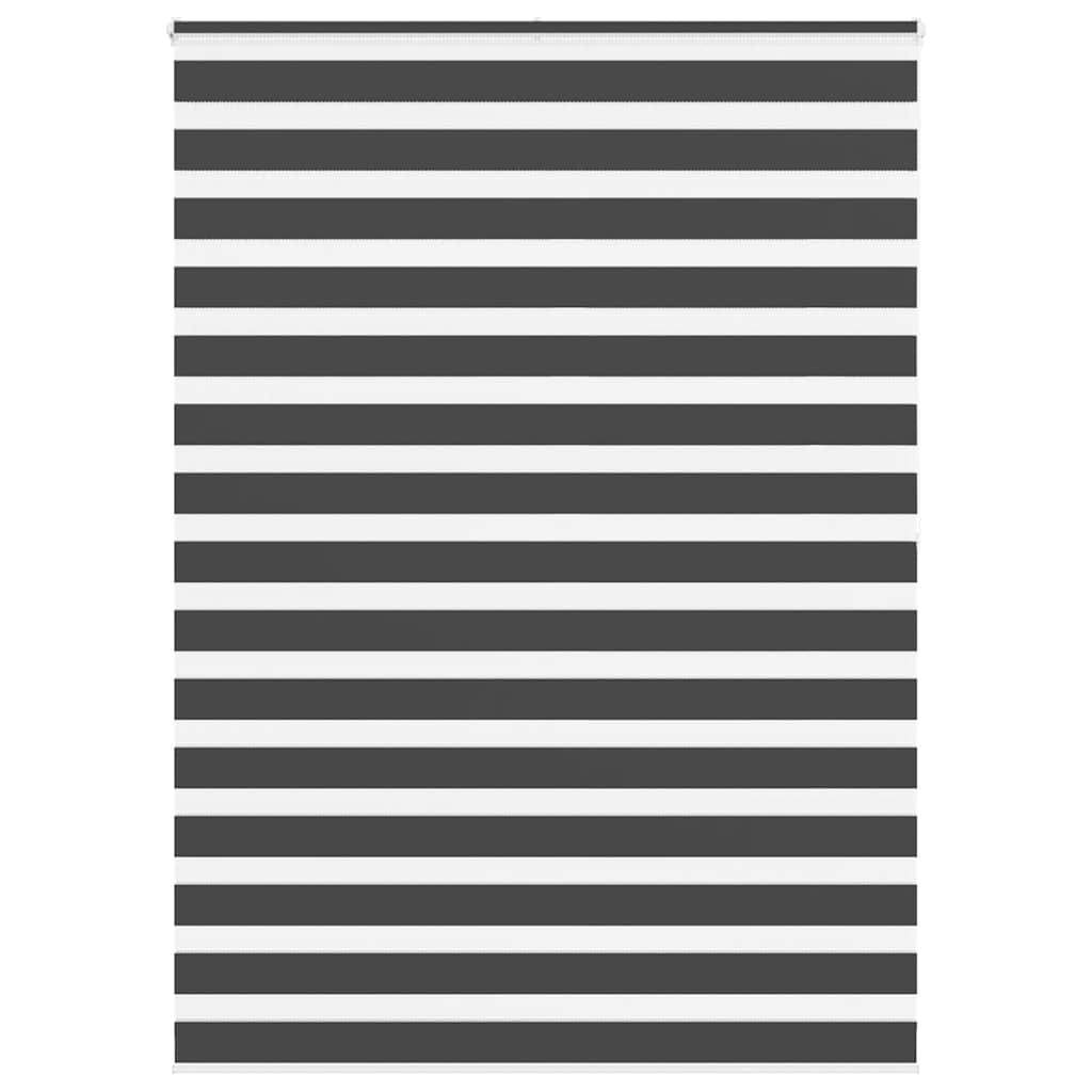 VidaXL Zebra-Rollo 155x200 cm Stoffbreite 150,9 cm Schwarz
