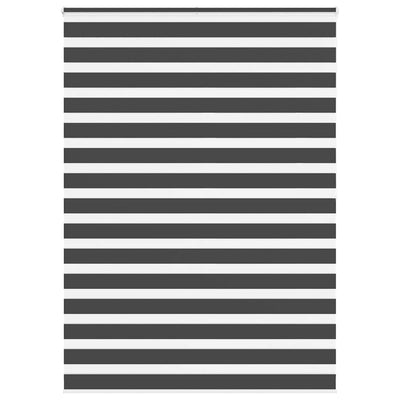 VidaXL Zebra-Rollo 155x200 cm Stoffbreite 150,9 cm Schwarz