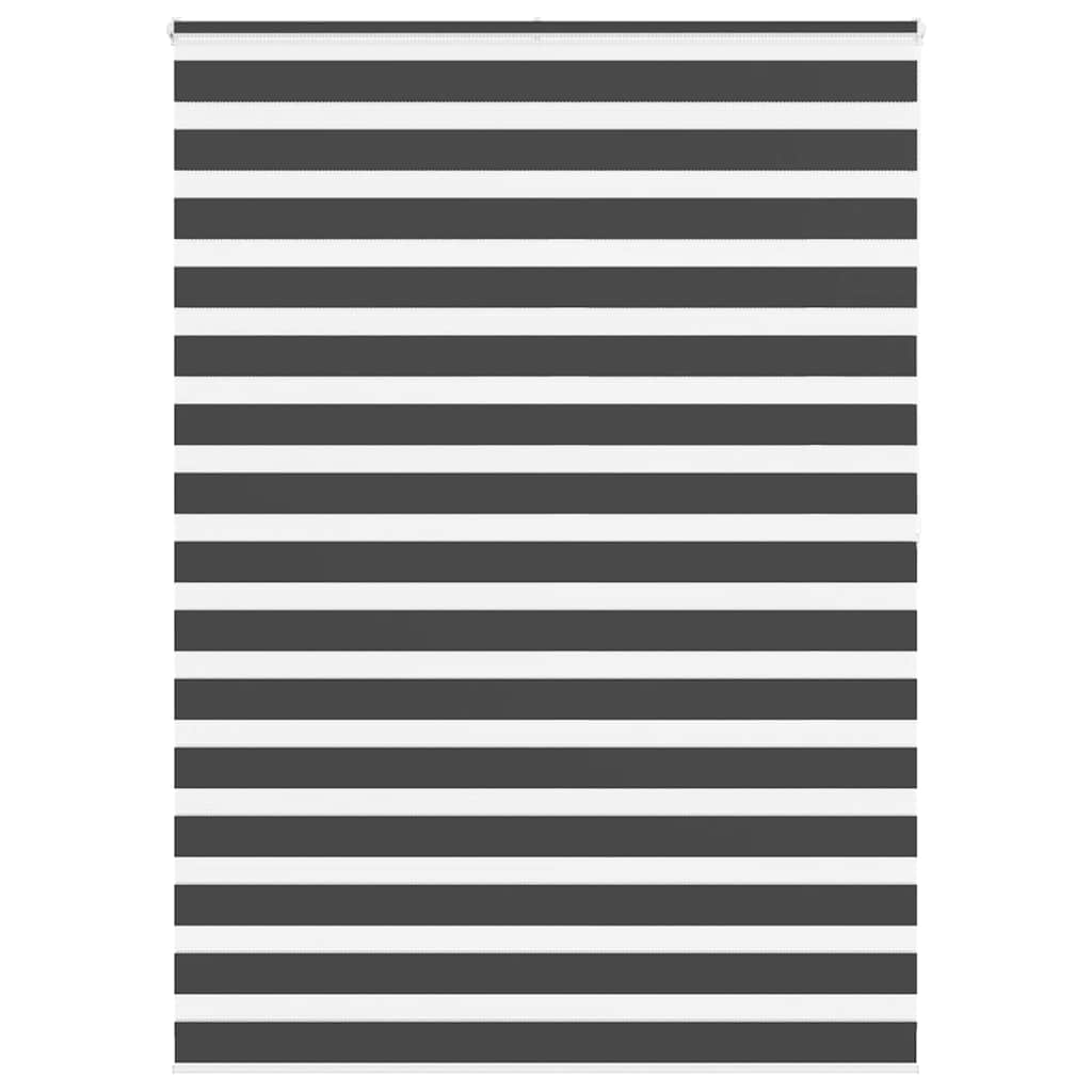 VidaXL Zebra-Rollo 165x200 cm Stoffbreite 160,9 cm Schwarz