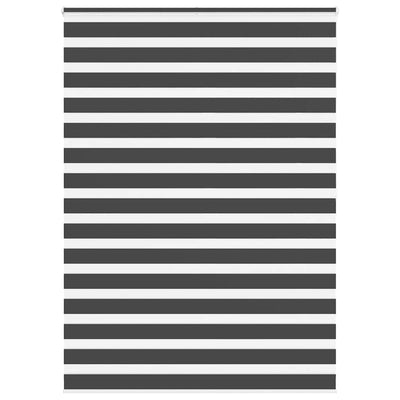 VidaXL Zebra-Rollo 165x200 cm Stoffbreite 160,9 cm Schwarz