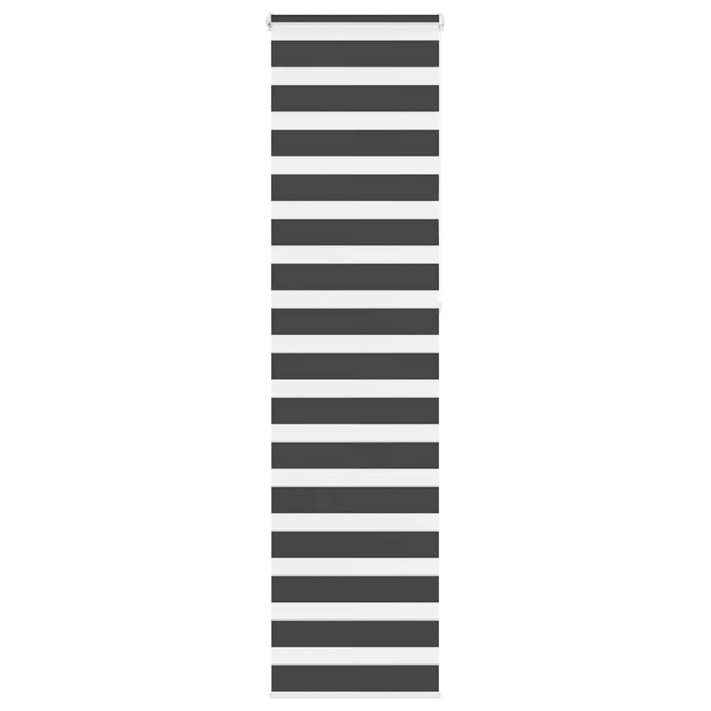 Vidaxl Zebra Roller Blind 50x230 cm Stoffbreite 45,9 cm Schwarz