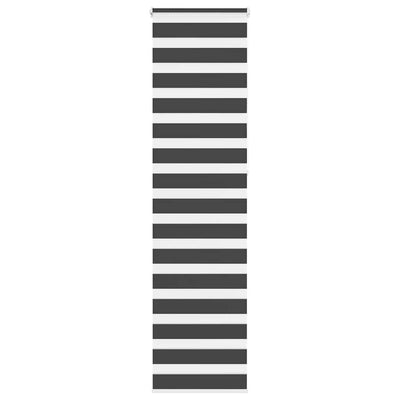 Vidaxl Zebra Roller Blind 50x230 cm Stoffbreite 45,9 cm Schwarz