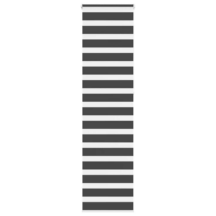 Vidaxl Zebra Roller Blind 50x230 cm Stoffbreite 45,9 cm Schwarz