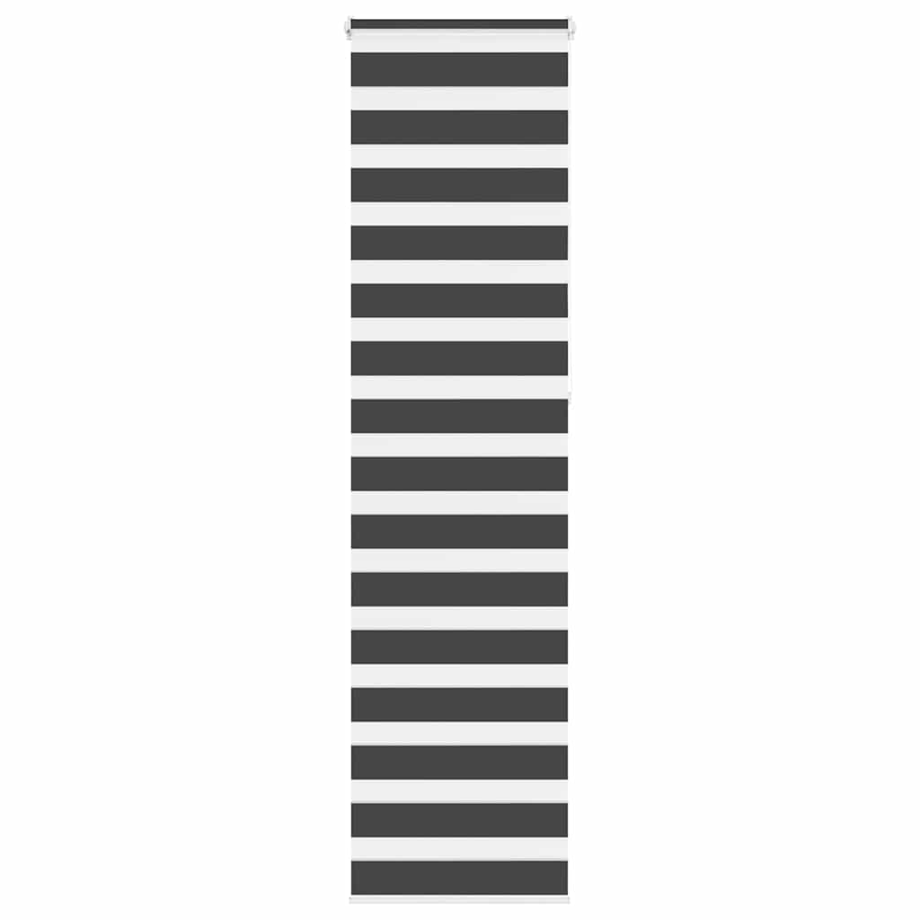 Vidaxl Zebra Roller Blind 55x230 cm Stoffbreite 50,9 cm Schwarz