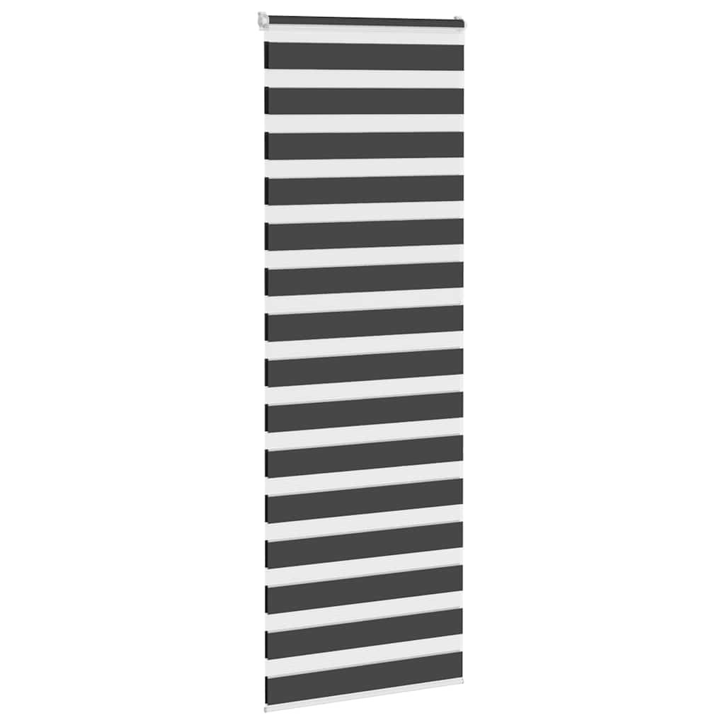 VidaXL Zebra-Rollo 70x230 cm Stoffbreite 65,9 cm Schwarz