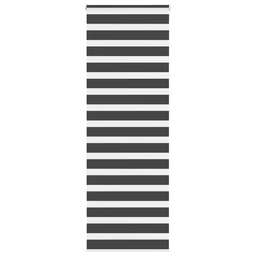Vidaxx Zebra-Rollo 85x230 cm Stoffbreite 80,9 cm Schwarz