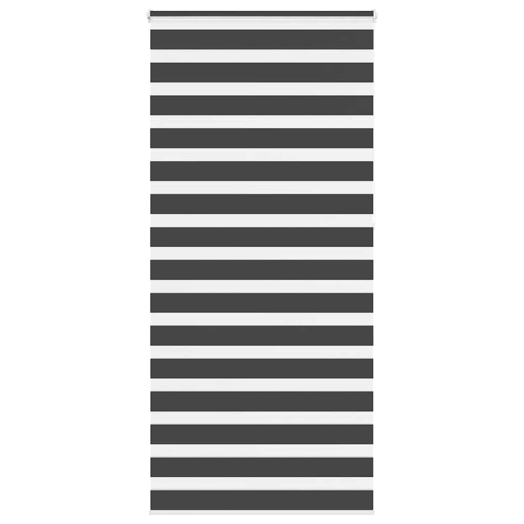 Vidaxx Zebra-Rollo 95x230 cm Stoffbreite 90,9 cm Schwarz