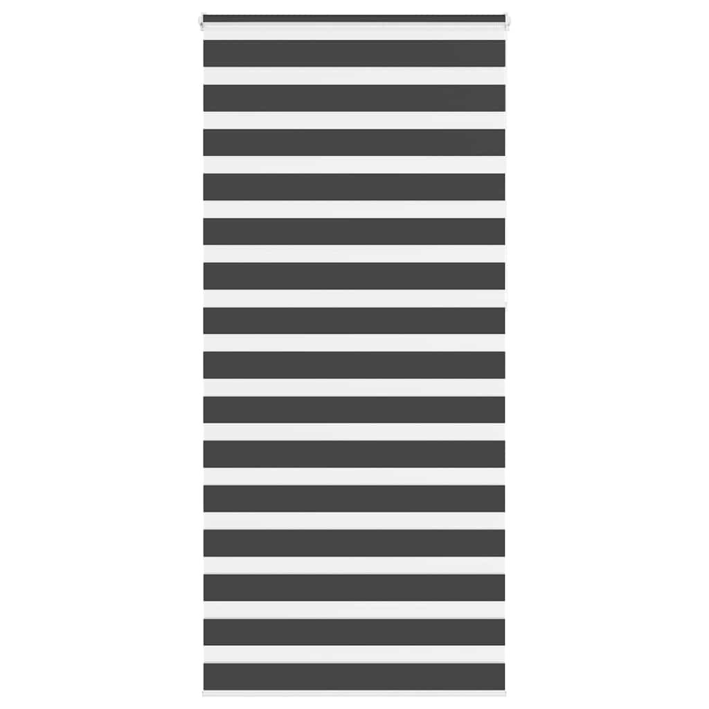 VidaXL Zebra-Rollo 100x230 cm Stoffbreite 95,9 cm Schwarz