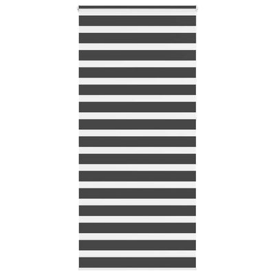 VidaXL Zebra-Rollo 100x230 cm Stoffbreite 95,9 cm Schwarz