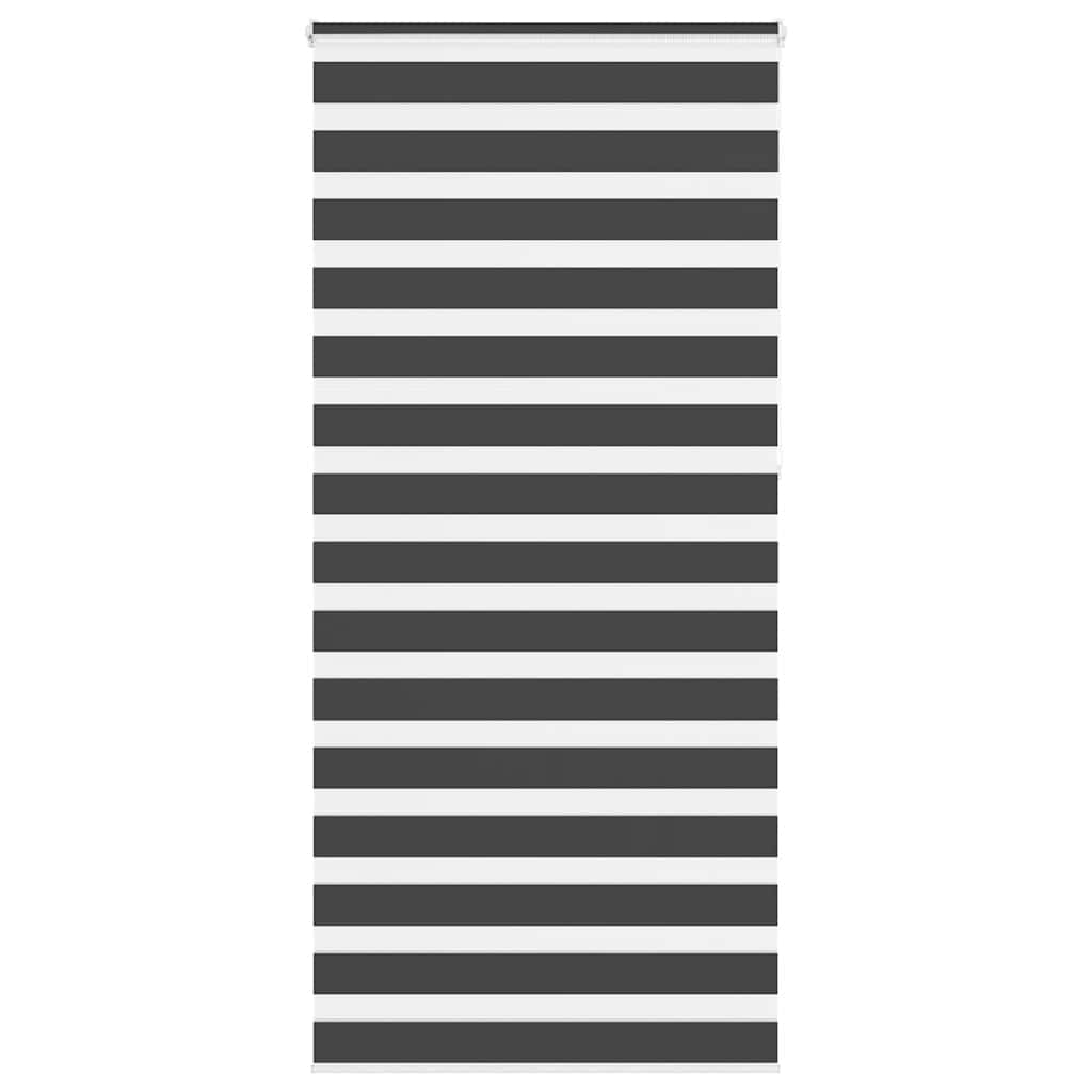VidaXL Zebra-Rollo 115x230 cm Stoffbreite 110,9 cm Schwarz