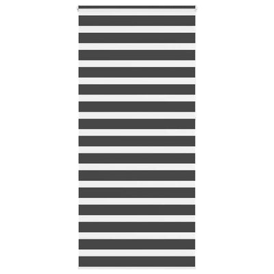 VidaXL Zebra-Rollo 115x230 cm Stoffbreite 110,9 cm Schwarz