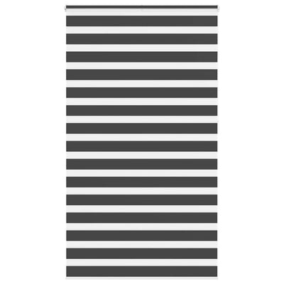 VidaXL Zebra-Rollo 125x230 cm Stoffbreite 120,9 cm Schwarz